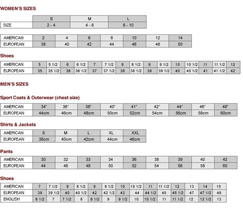 salvatore ferragamo size guide